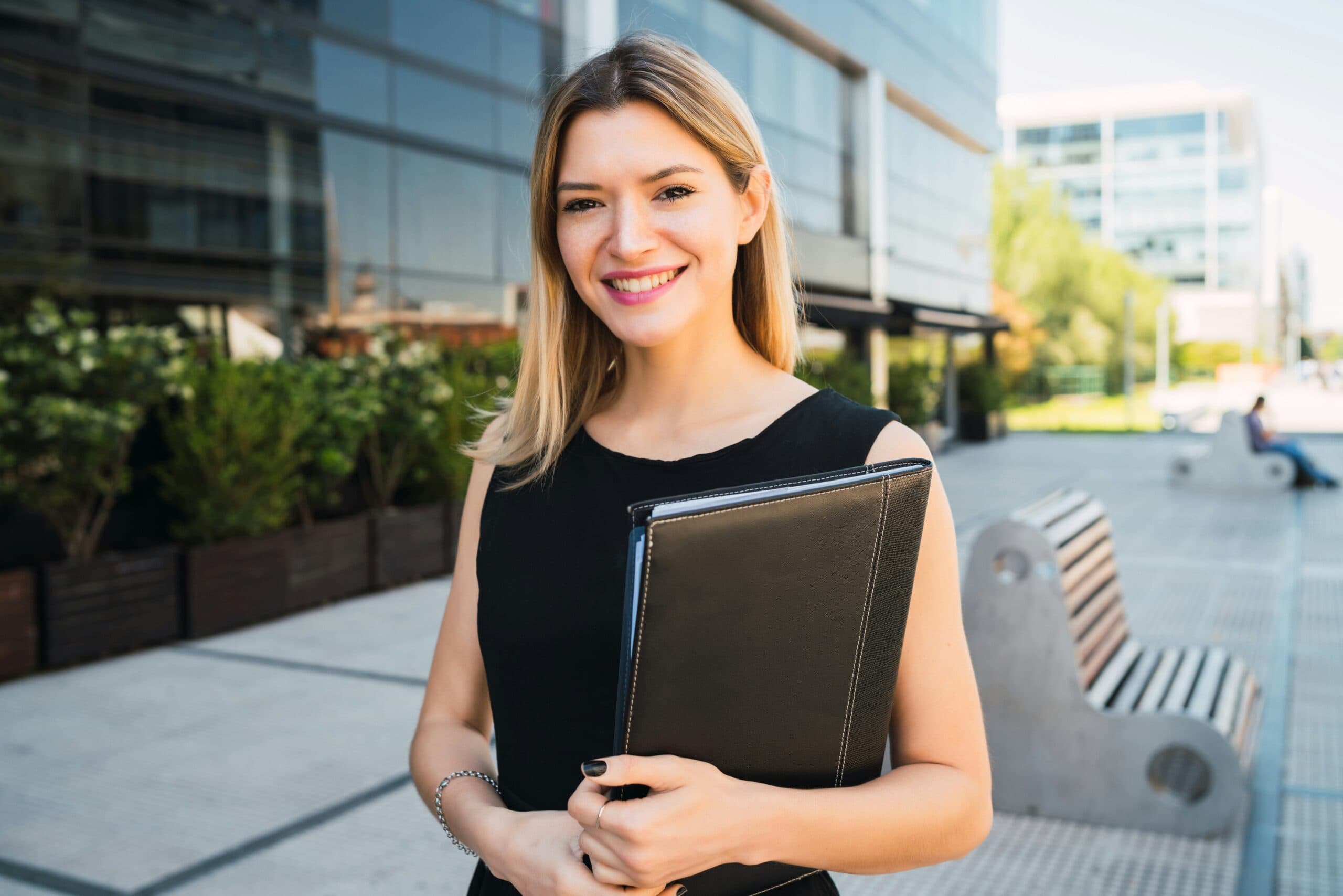 International student on campus